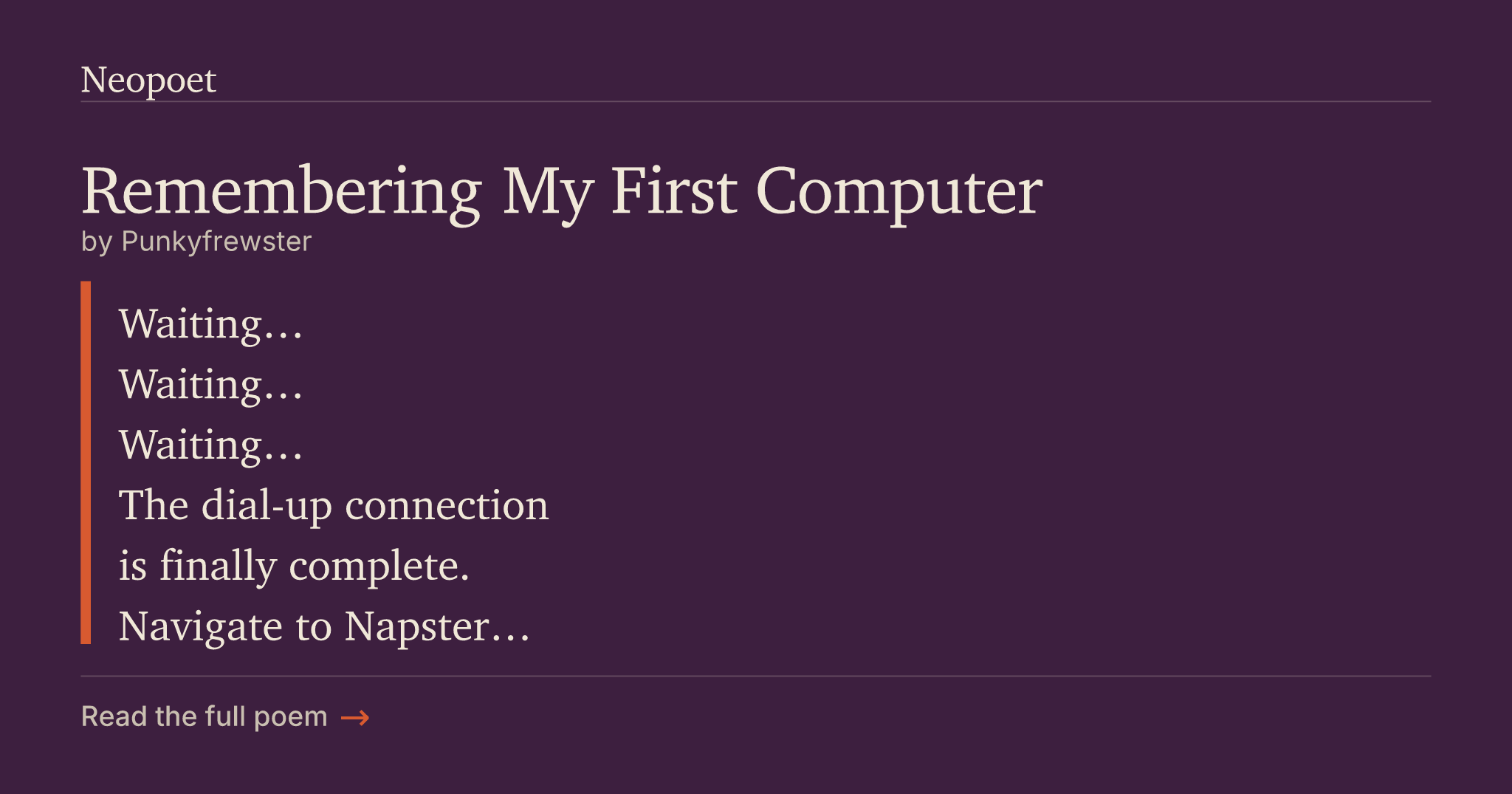 Remembering My First Computer | Neopoet