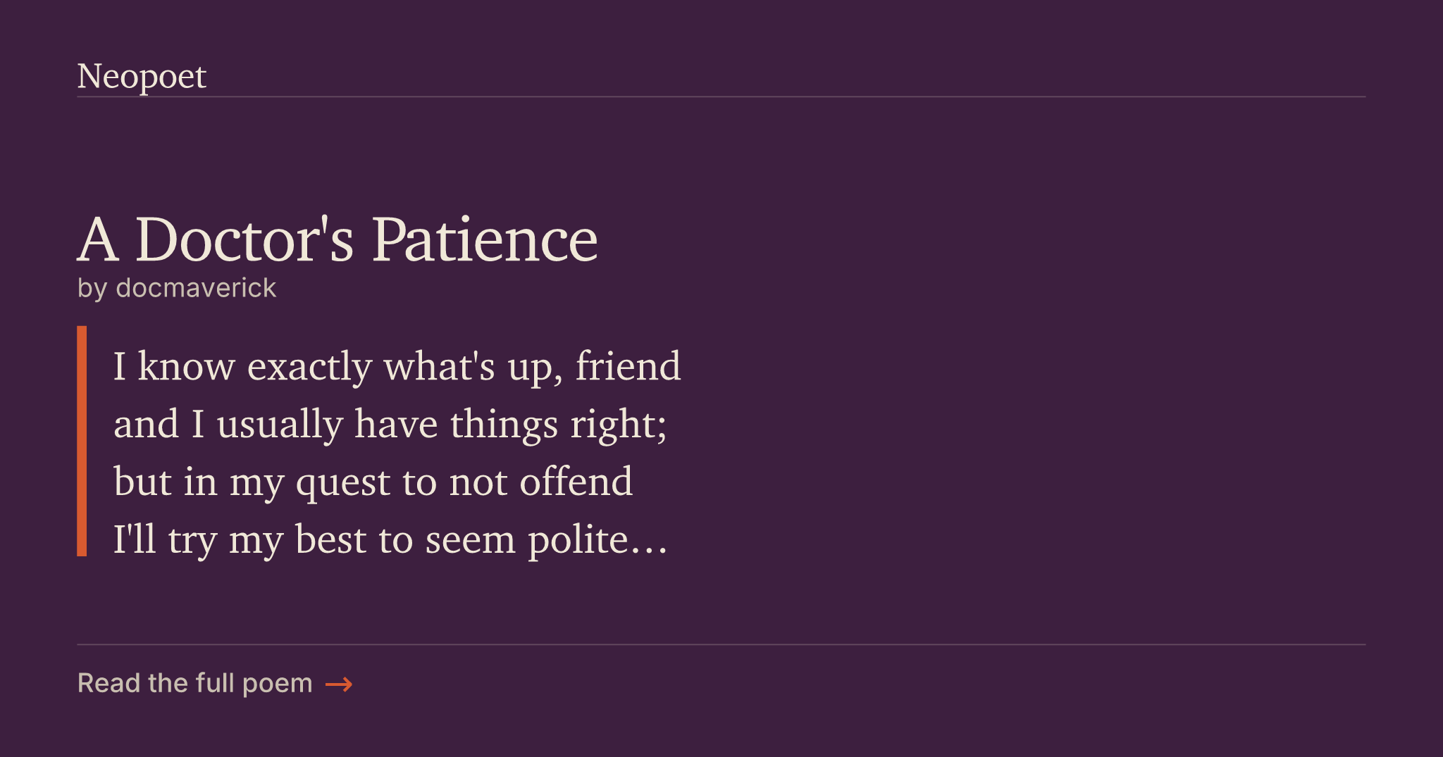 Patience First Doctors Notes A Doctor's Patience | Neopoet