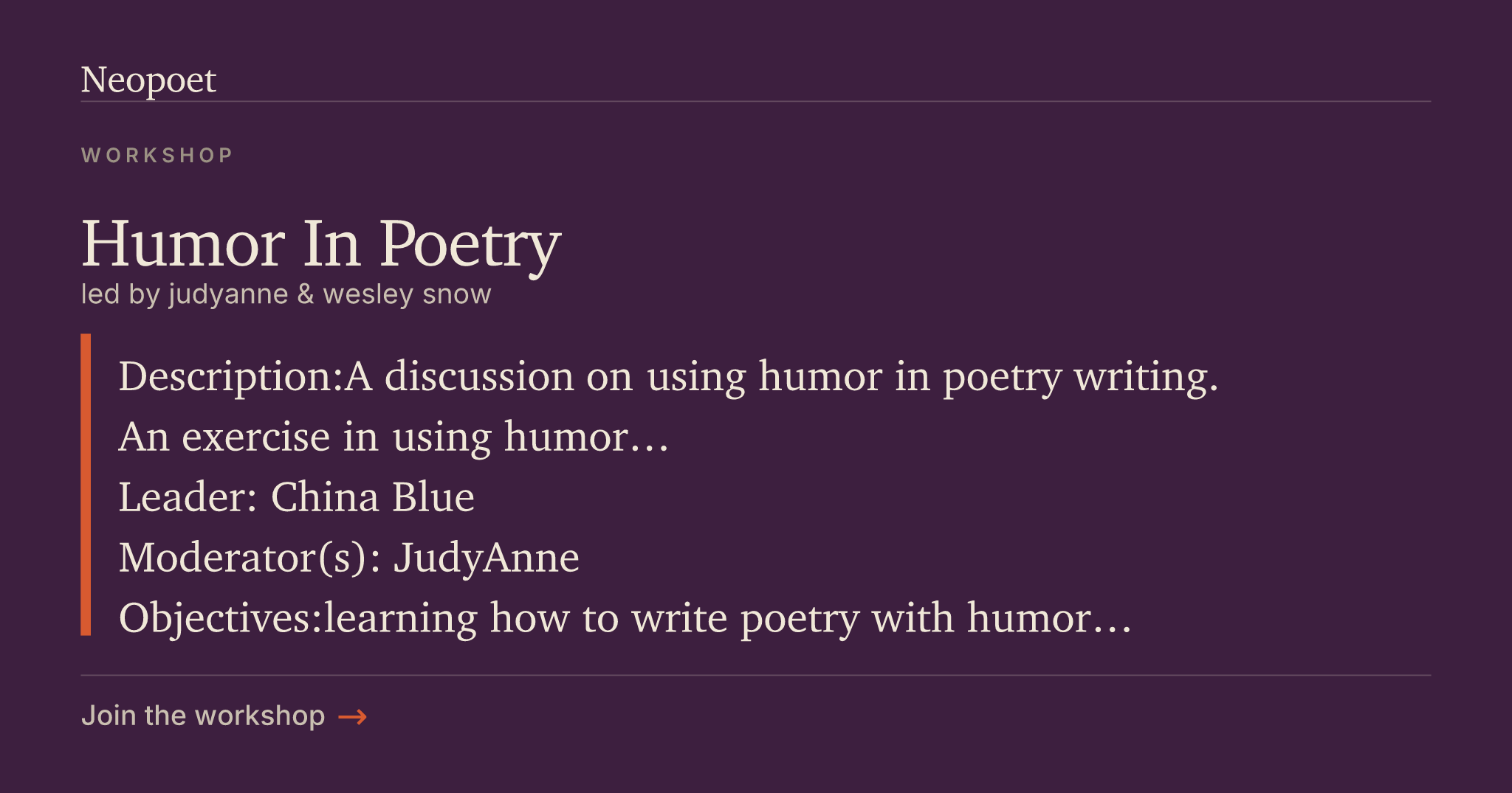 Humor In Poetry | Neopoet